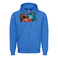 True Royal donut coffee strawberry Zipper Hoodie - AdoDesignShop