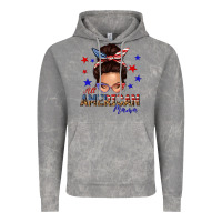 Cloud Rock all american mama messy bun Vintage Hoodie - texasbilliewilder