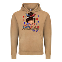 Vintage Camel all american mama messy bun Vintage Hoodie - texasbilliewilder