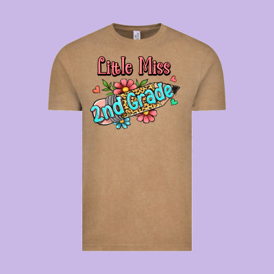 Little Miss Second Grade Vintage Tee Designed By Ranaportraitstore