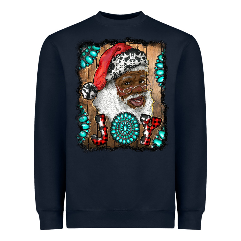 African American Santa Joy Heavyweight Sweatshirt by RanaPortraitStore | Teevron