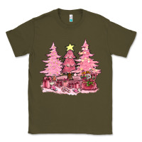 Army Green pink christmas trees with gift box bbs Classic Tee - BundleAndBundleShop