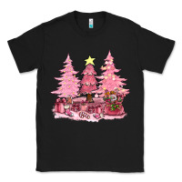 Black pink christmas trees with gift box bbs Classic Tee - BundleAndBundleShop