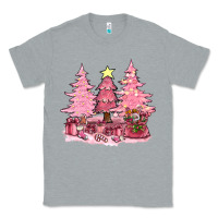 Heather Grey pink christmas trees with gift box bbs Classic Tee - BundleAndBundleShop