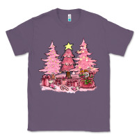 Lavender pink christmas trees with gift box bbs Classic Tee - BundleAndBundleShop