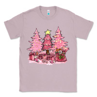 Lilac pink christmas trees with gift box bbs Classic Tee - BundleAndBundleShop
