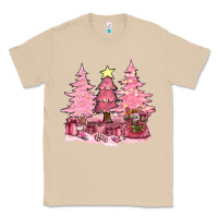 Mushroom pink christmas trees with gift box bbs Classic Tee - BundleAndBundleShop
