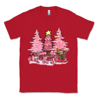 Red pink christmas trees with gift box bbs Classic Tee - BundleAndBundleShop