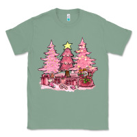 Sage pink christmas trees with gift box bbs Classic Tee - BundleAndBundleShop