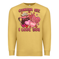 Antique Gold concha see te amo  i love you Premium Sweatshirt - MaliasSmallBusiness