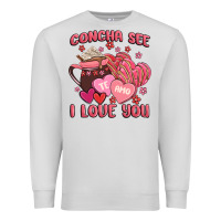 Dove Grey concha see te amo  i love you Premium Sweatshirt - MaliasSmallBusiness