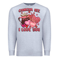 Heather Grey concha see te amo  i love you Premium Sweatshirt - MaliasSmallBusiness