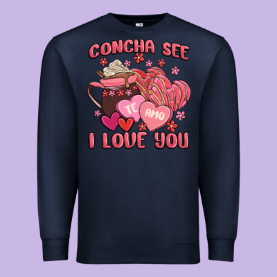 Concha See Te Amo  I Love You Premium Sweatshirt Designed By Maliassmallbusiness