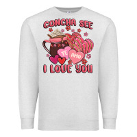 Oatmeal Heather concha see te amo  i love you Premium Sweatshirt - MaliasSmallBusiness