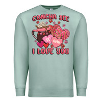 Seafoam concha see te amo  i love you Premium Sweatshirt - MaliasSmallBusiness