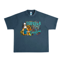 Midnight Navy tequila time & sunshine Urban Heavy Tee - SublimationCraftShop