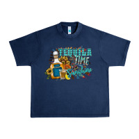 Navy tequila time & sunshine Urban Heavy Tee - SublimationCraftShop