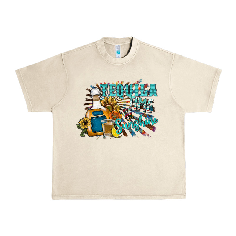Tequila Time & Sunshine Urban Heavy Tee by SublimationCraftShop | Teevron