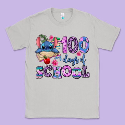 100 Days Of School Classic Tee Designed By Adodesignshop