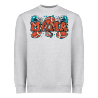 Heather Grey mama American football Heavyweight Sweatshirt - Zillion Design Studio
