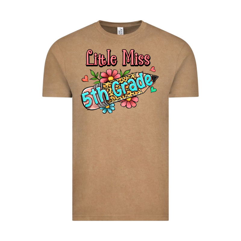 Little Miss Fifth Grade Vintage Tee by RanaPortraitStore | Teevron