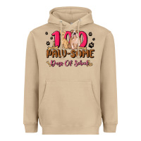 Mushroom 100 paw some days of school Heavyweight Hoodie - MaliasSmallBusiness