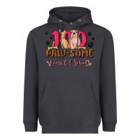 100 Paw Some Days Of School Heavyweight Hoodie | Teevron