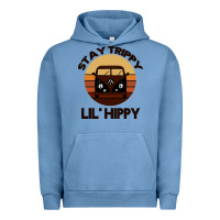 Pigment Pebble Blue Stay Trippy Lil Hippy Urban Hoodie - Bettercallsaul