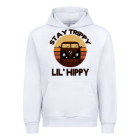 White Stay Trippy Lil Hippy Urban Hoodie - Bettercallsaul