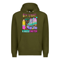 Army Green rolling into kindergarten Premium Hoodie - BundleAndBundleShop