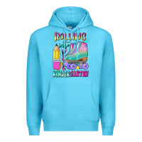 Ocean Blue rolling into kindergarten Premium Hoodie - BundleAndBundleShop