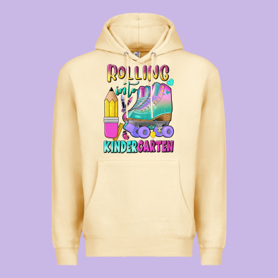 Rolling Into Kindergarten Premium Hoodie Designed By Bundleandbundleshop