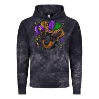 Cloud Black mardi gras hat dachshund puppy Vintage Hoodie - RanaPortraitStore