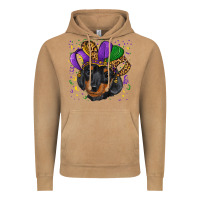 Vintage Camel mardi gras hat dachshund puppy Vintage Hoodie - RanaPortraitStore