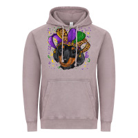 Vintage Zinc mardi gras hat dachshund puppy Vintage Hoodie - RanaPortraitStore