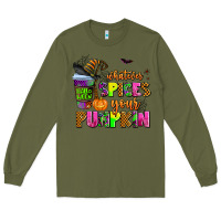 Army Green whatever spices your pumpkin Long Sleeve Tee - AdoDesignShop