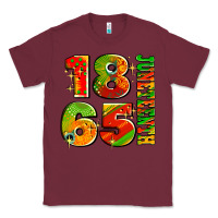 Burgundy 1865 juneteenth Classic Tee - AdoDesignShop