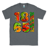 Charcoal Heather 1865 juneteenth Classic Tee - AdoDesignShop