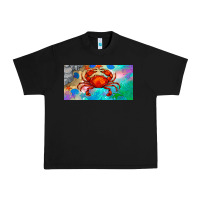 Black crab license plate Urban Heavy Tee - BarkalooDesign