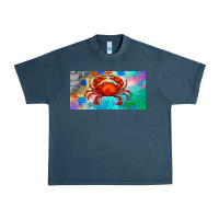 Midnight Navy crab license plate Urban Heavy Tee - BarkalooDesign