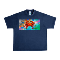 Navy crab license plate Urban Heavy Tee - BarkalooDesign