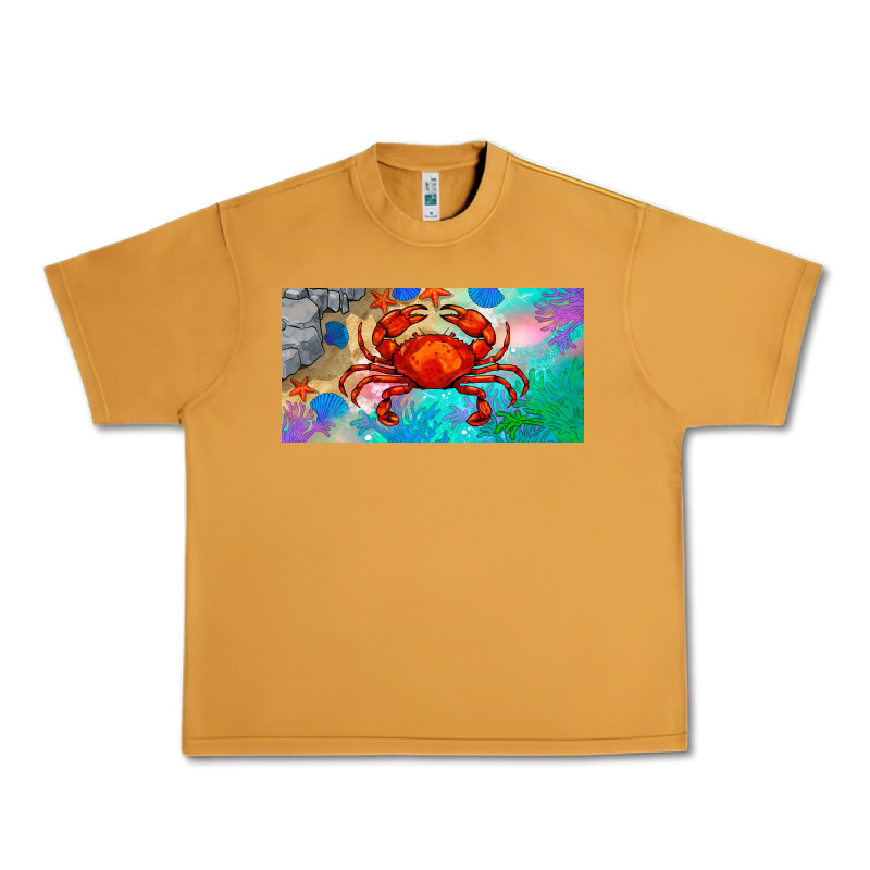 Crab License Plate Urban Heavy Tee by BarkalooDesign | Teevron