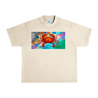 Sandshell crab license plate Urban Heavy Tee - BarkalooDesign