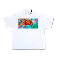 White crab license plate Urban Heavy Tee - BarkalooDesign
