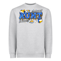 Heather Grey aunt volleyball Heavyweight Sweatshirt - Zillion Design Studio