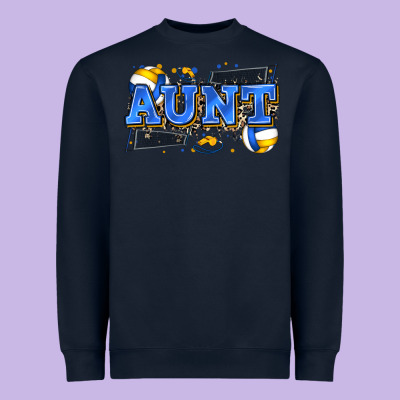 Aunt Volleyball Heavyweight Sweatshirt Designed By Zillion Design Studio