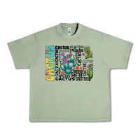 Oil Green cactus Urban Heavy Tee - CowhideDigitalArt