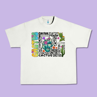 Cactus Urban Heavy Tee Designed By Cowhidedigitalart
