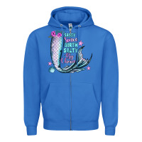 True Royal sassy since birth salty by choice Zipper Hoodie - JahusDesignShop
