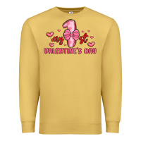 Antique Gold my first valentines day Premium Sweatshirt - MaliasSmallBusiness